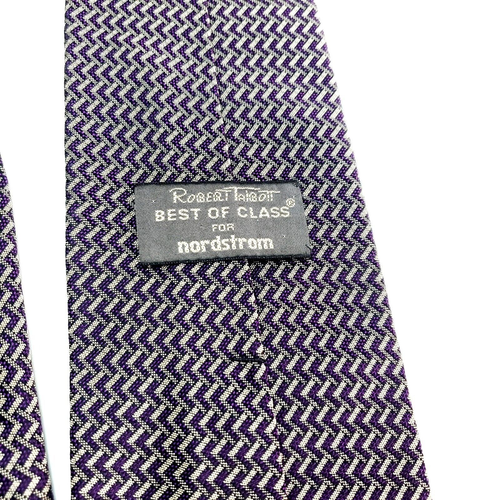 Robert Talbott Robert Talbott Best Of Class Nordstrom Silk Tie Woven Purple Size ONE SIZE - 4 Thumbnail