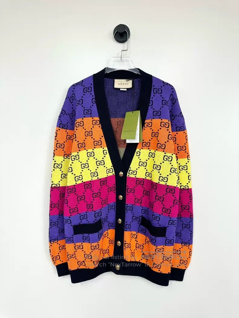 Gucci Gucci Color-matched rainbow double G old flower full-print Size XS / US 0-2 / IT 36-38 - 1 Thumbnail