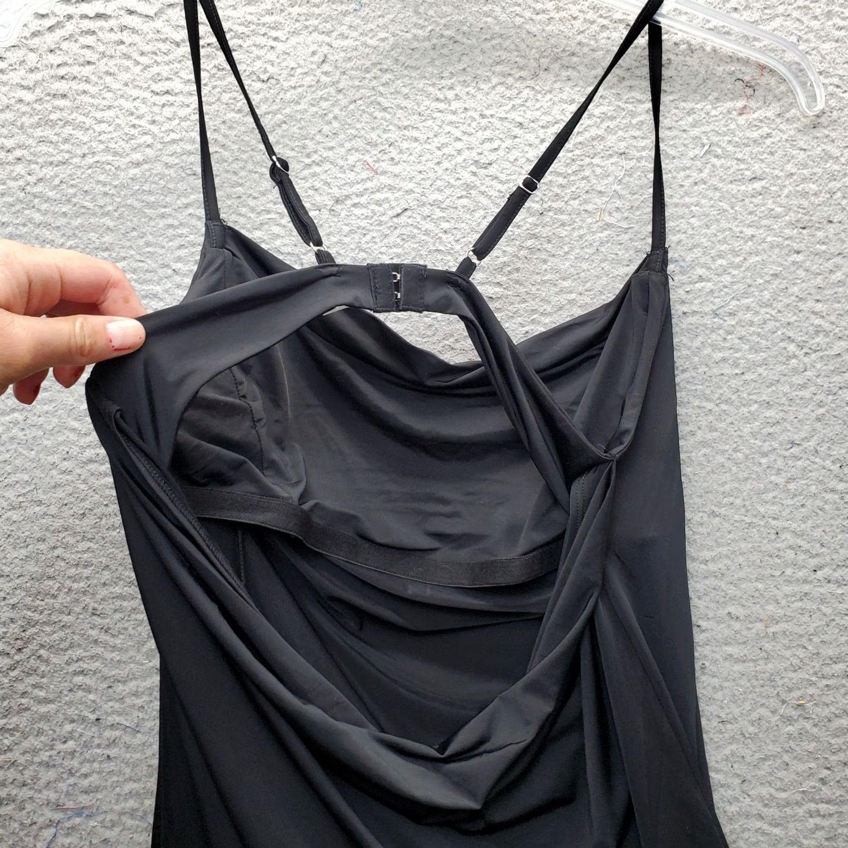 Free People Free People Dress Women's M Black Mini Pleated Spaghetti Strap Cutout Back EUC