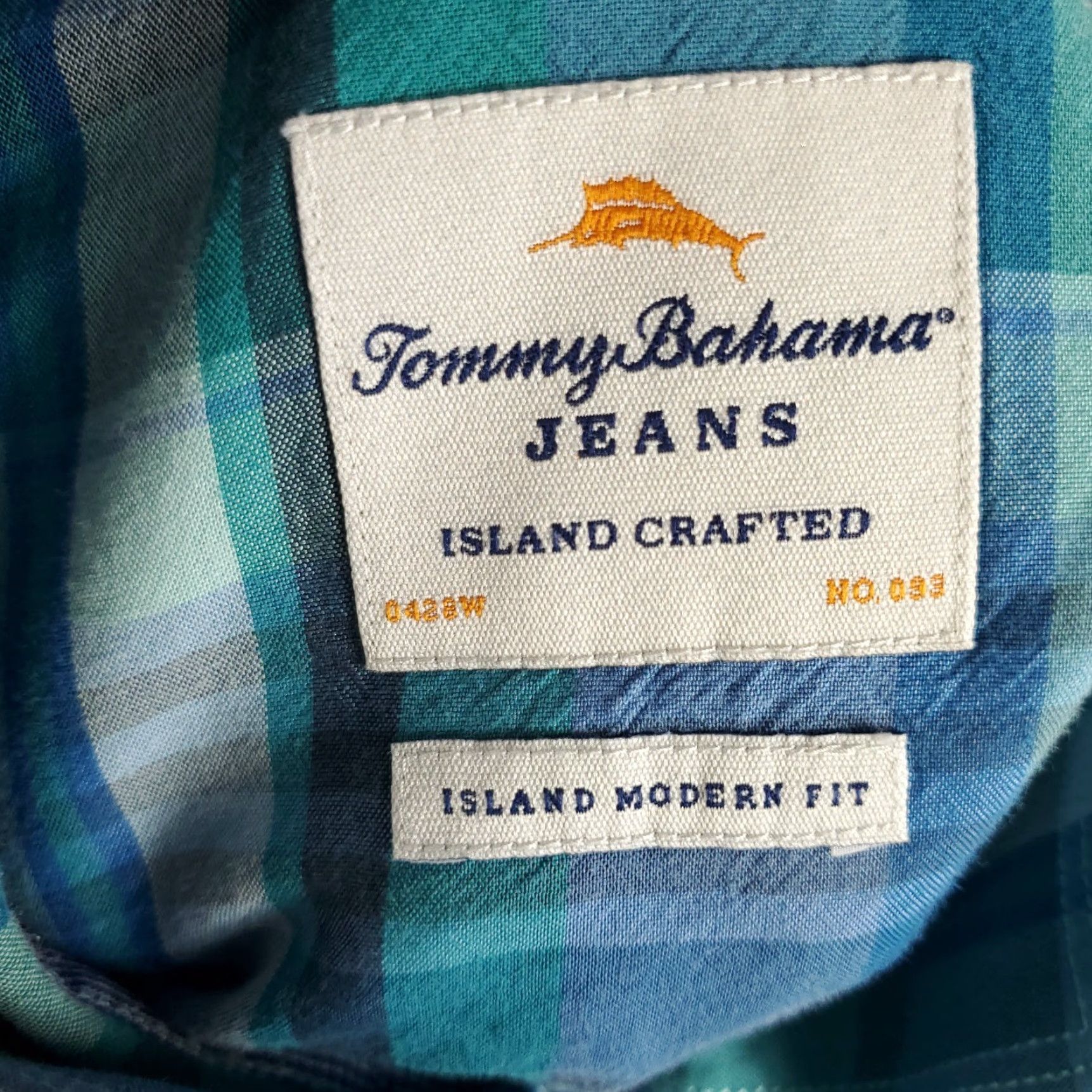 Tommy Bahama Tommy Bahama Shirt Mens XL Blue Plaid Lyocell Button Up Short Sleeve Size US XL / EU 56 / 4 - 7 Thumbnail