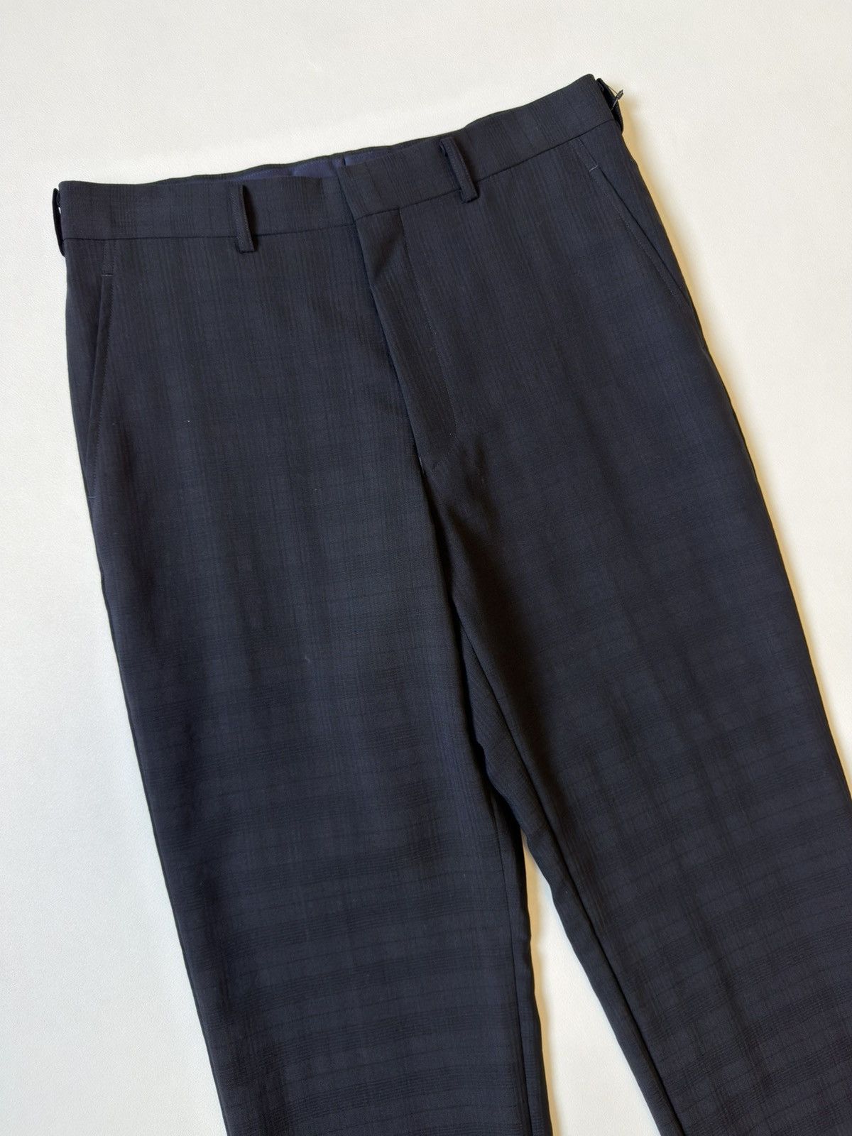 Comme des Garcons S/S 07 Jacquard Check Blue Wool Pants Size US 32 / EU 48 - 4 Thumbnail