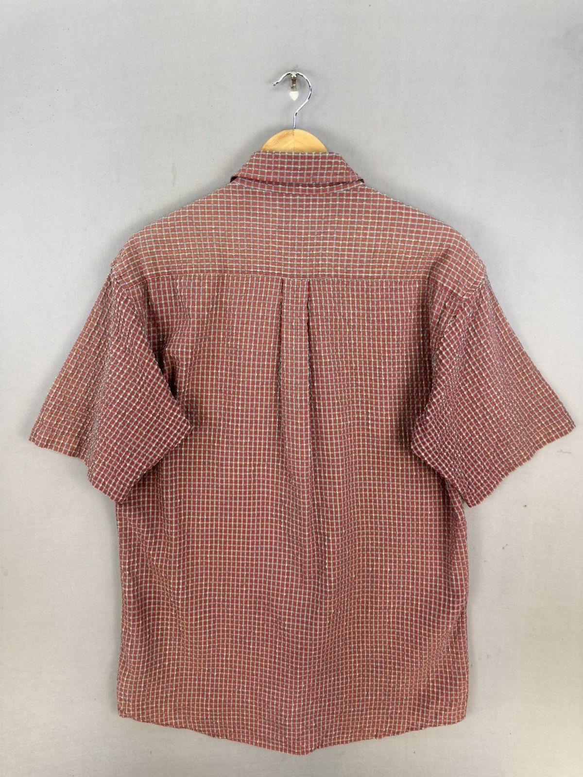 Kangol Kangol England Mini Check Flannel Shirt Short Sleeve Size US L / EU 52-54 / 3 - 4 Thumbnail