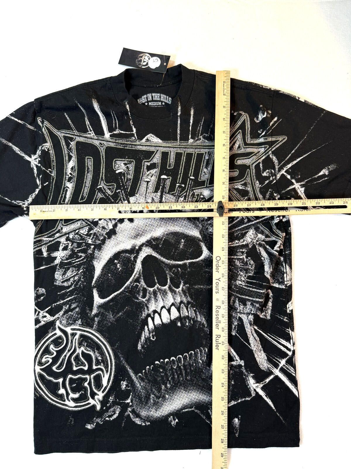Other Lost Hills TShirt Mens M Insane Skull Gothic Streetwear NWT Size US M / EU 48-50 / 2 - 6 Thumbnail