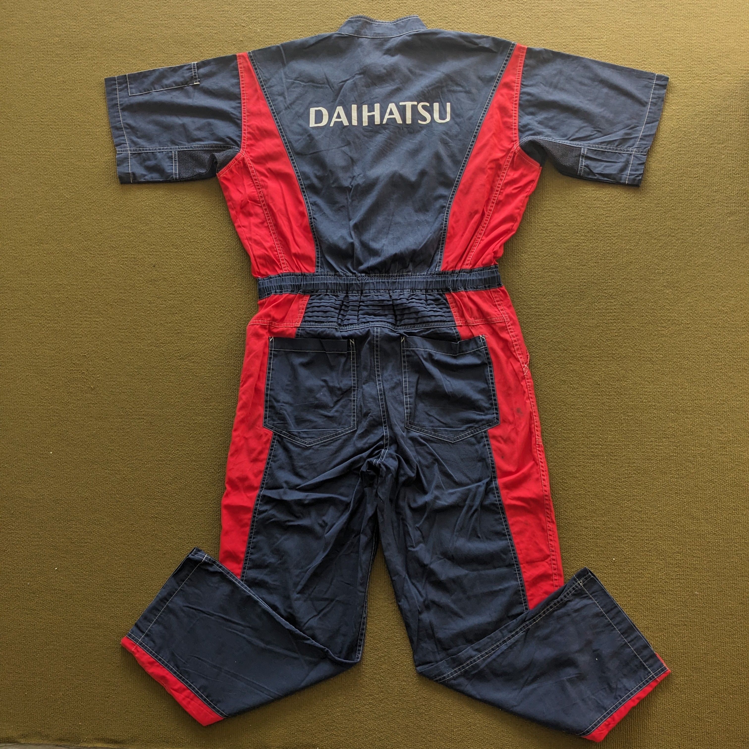 Japanese Brand Vintage DAIHATSU Racing Coverall Workwear Jacket Size US L / EU 52-54 / 3 - 3 Thumbnail