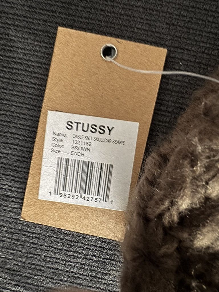 Stussy Stussy Cable Knit Skull Benaie Size ONE SIZE - 3 Thumbnail
