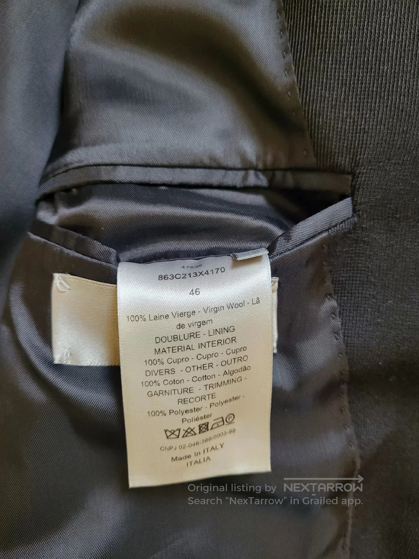 Dior Dior Homme Bee Embroidered Suit Jacket. Size US S / EU 44-46 / 1 - 5 Thumbnail