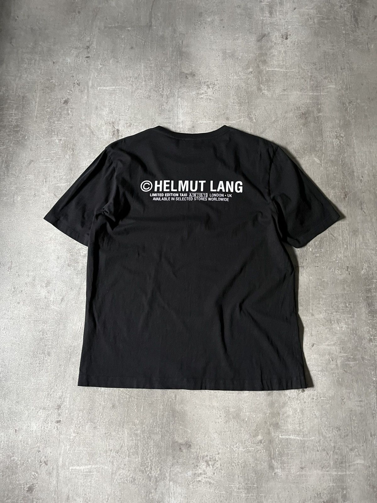 Helmut Lang Helmut Lang Taxi limited edition A/W 18/19 black T-shirt Size US XL / EU 56 / 4 - 2 Thumbnail