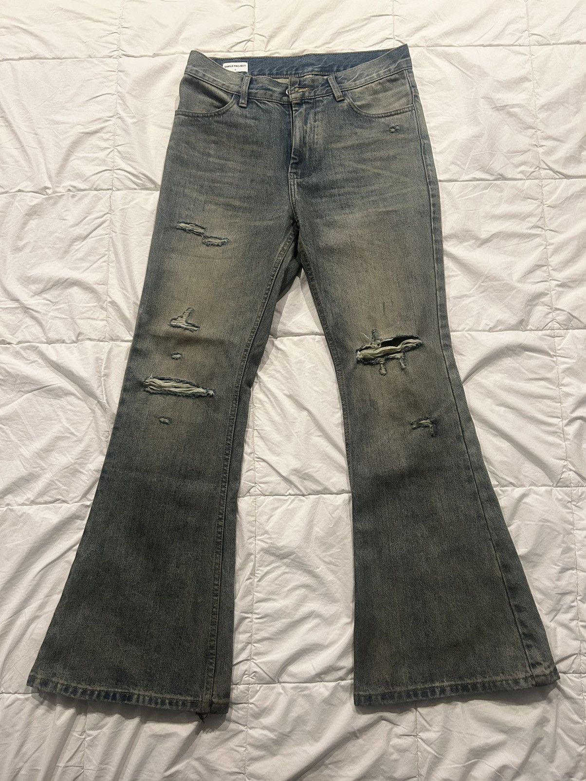 SIMPLE PROJECT Simple Project Wide Flare Denim Size US 31 - 1 Thumbnail