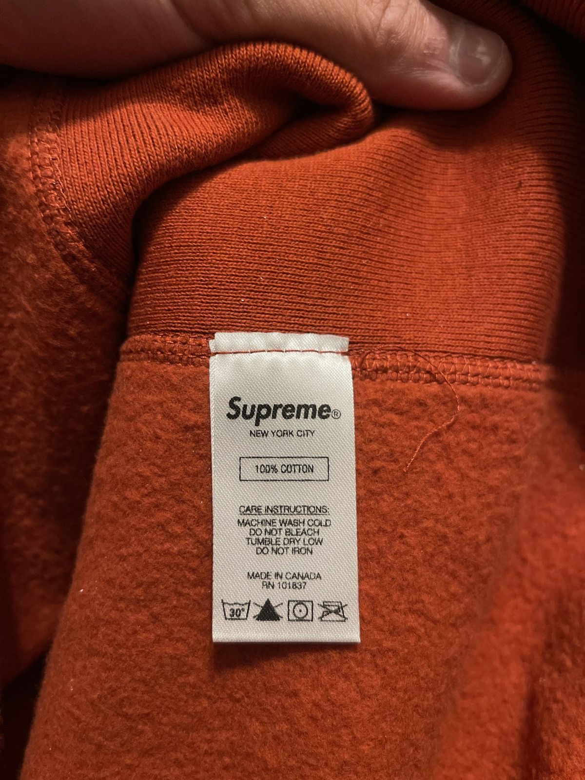 Supreme Supreme Box Logo Crewneck (FW18) Rust Size US M / EU 48-50 / 2 - 8 Thumbnail