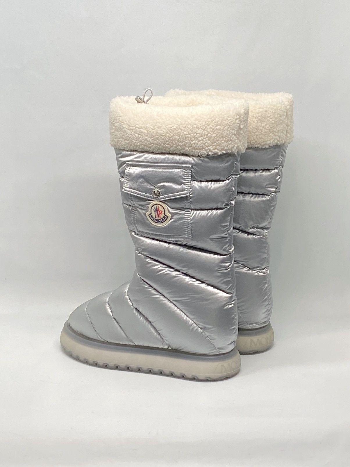 Moncler Moncler Gaia Pocket Faux Fur-Trim Snow Boots size 38 Size US 8 / IT 38 - 9 Thumbnail