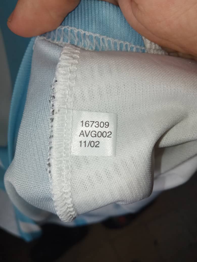Adidas ARGENTINA 2002 2004 HOME SHIRT FOOTBALL SOCCER JERSEY ADIDAS Size US XL / EU 56 / 4 - 5 Thumbnail