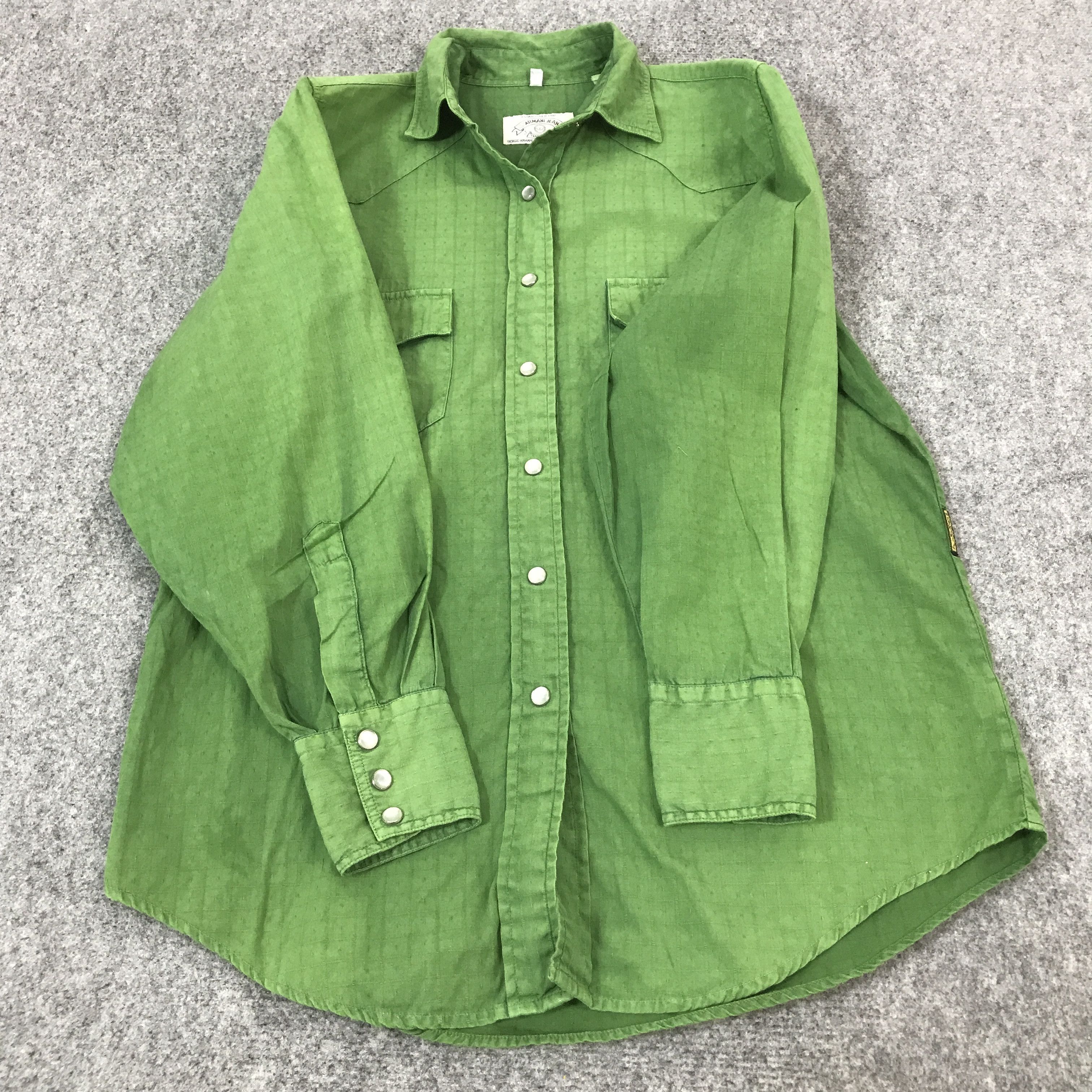 Armani ARMANI JEANS SNAP BUTTOM TSHIRST Size US S / EU 44-46 / 1 - 8 Thumbnail