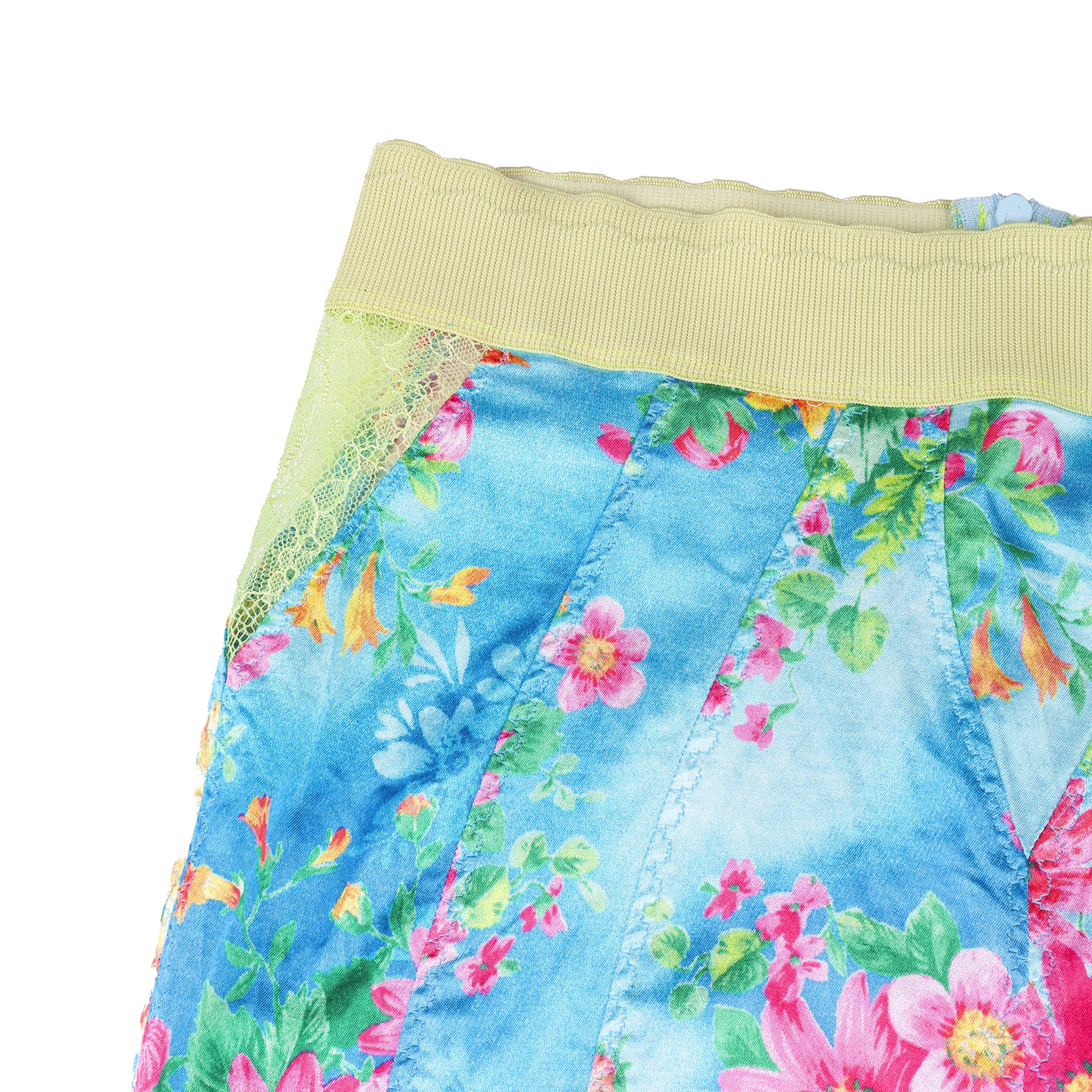 Dolce & Gabbana Dolce & Gabbana S/S 2005 RARE Vintage Lace Floral Blue Skirt Size 26" / US 2 / IT 38 - 3 Thumbnail