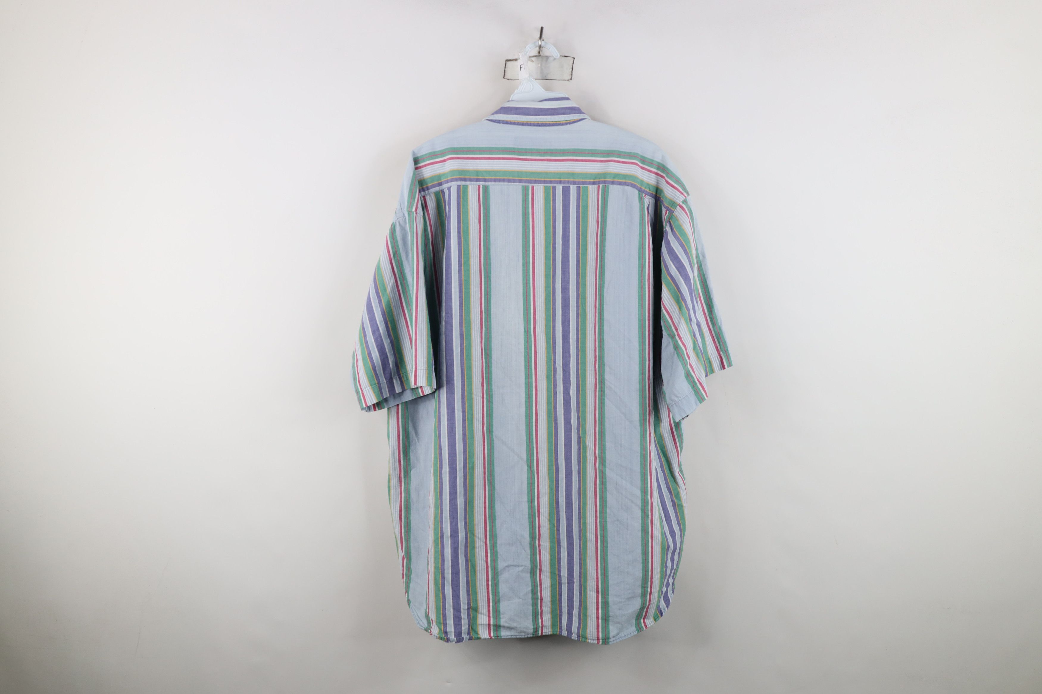 Vintage Vintage 90s Streetwear Striped Collared Button Down Shirt Size US L / EU 52-54 / 3 - 10 Thumbnail