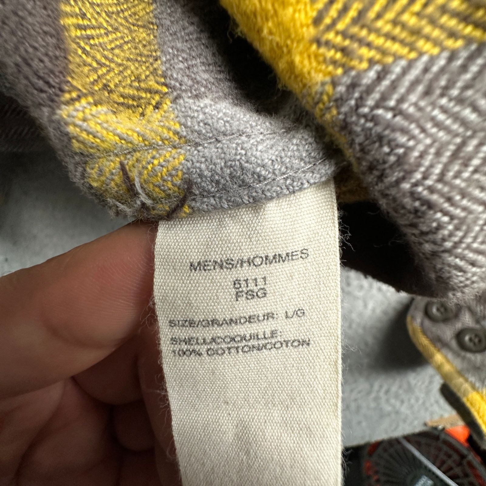 Woolrich Woolen Mills Woolrich Oxbow Bend Flannel Shirt Mens L Plaid Yellow Gray Size US L / EU 52-54 / 3 - 7 Thumbnail