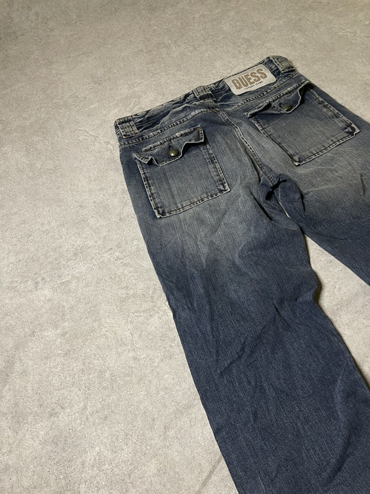 Guess IfSixWasNine Skull USA 99’ LGB Distressed LUXURU GUESS jeans Size US 31 - 18 Thumbnail
