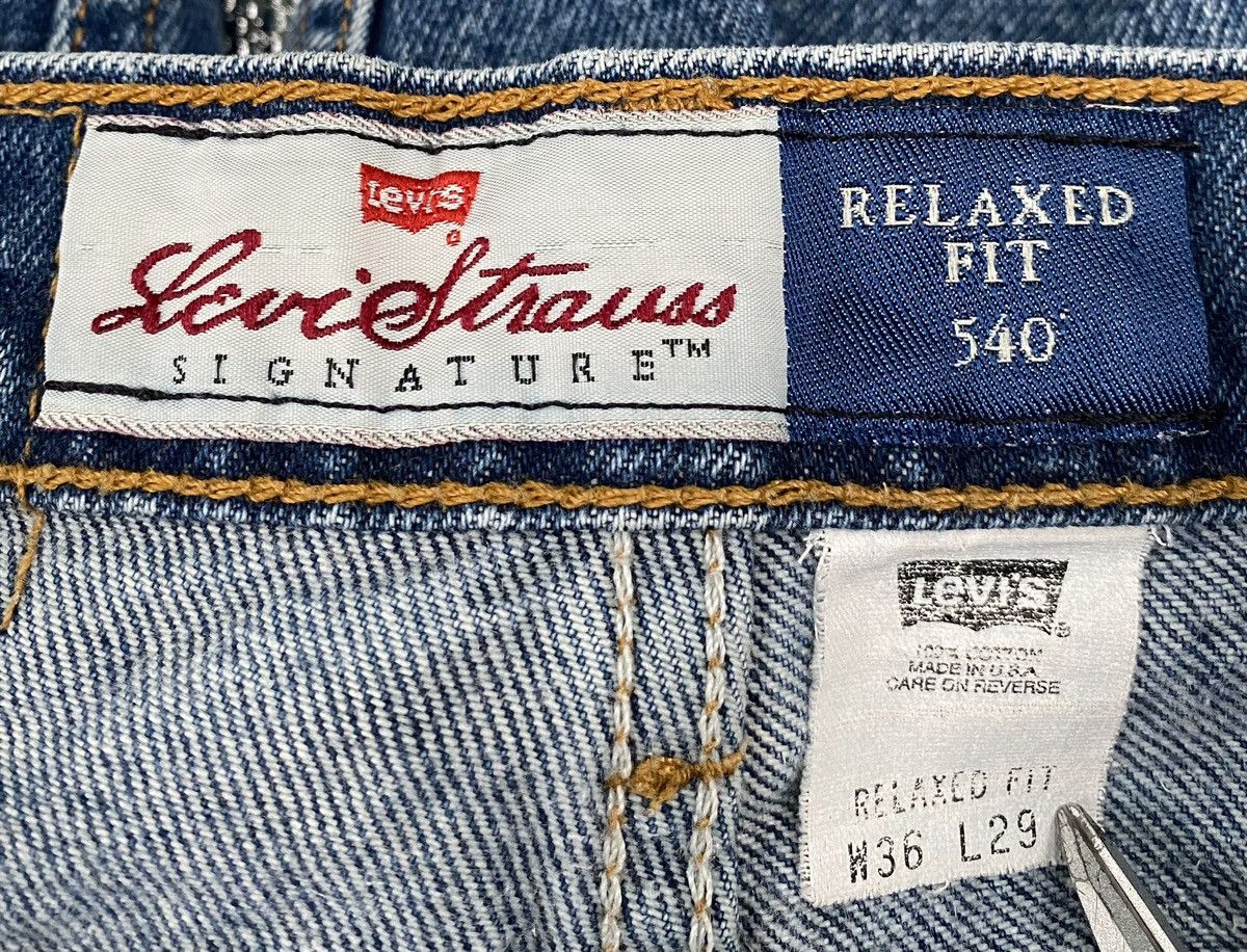 Levi's Vintage 90’s Levi’s 540 Relaxed Fit Brown Tab Jeans 35x28 Size US 35 - 3 Thumbnail