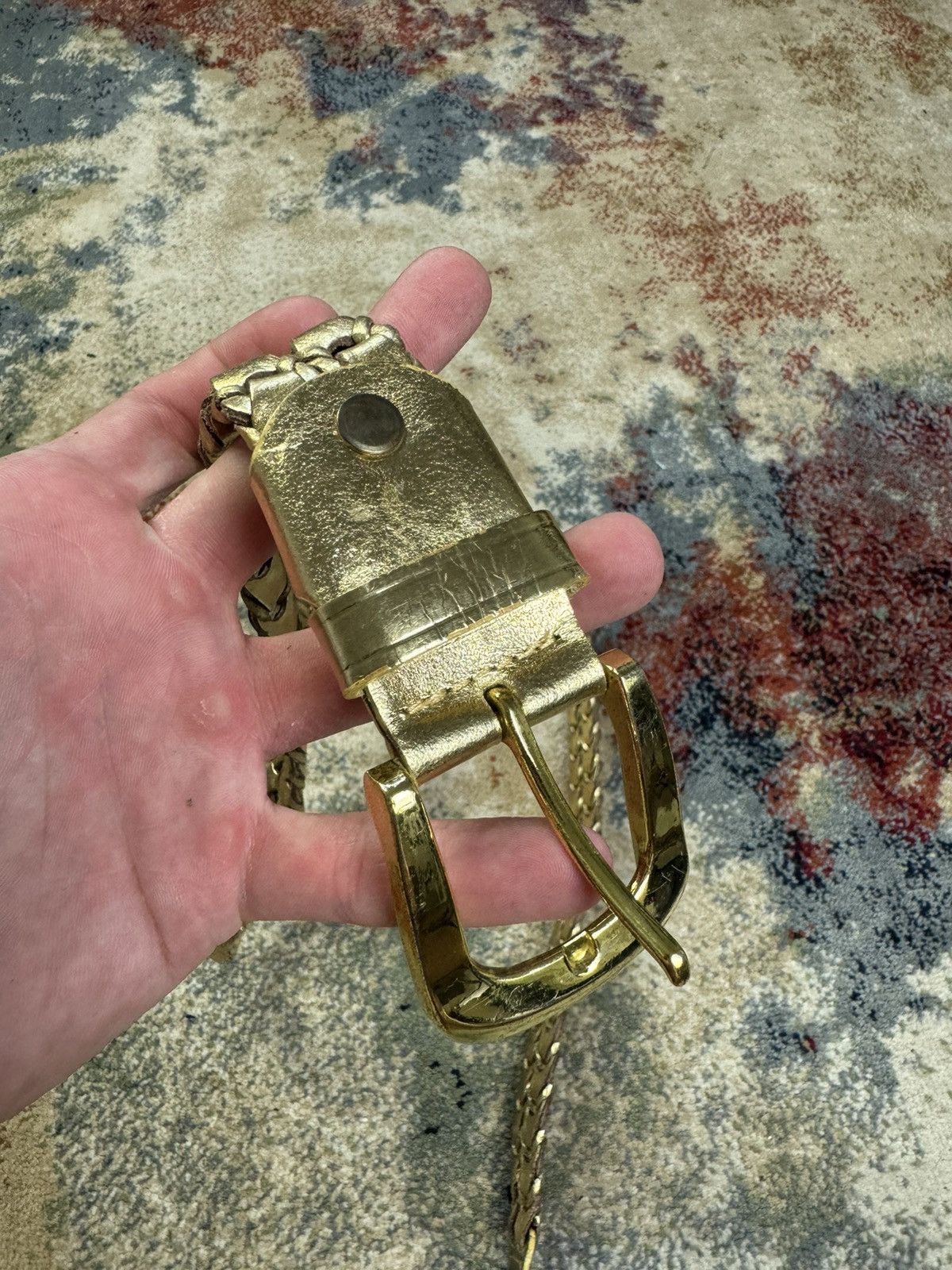 Vintage Vintage Belts Y2K Style belt Japanese Gold Size ONE SIZE - 6 Thumbnail