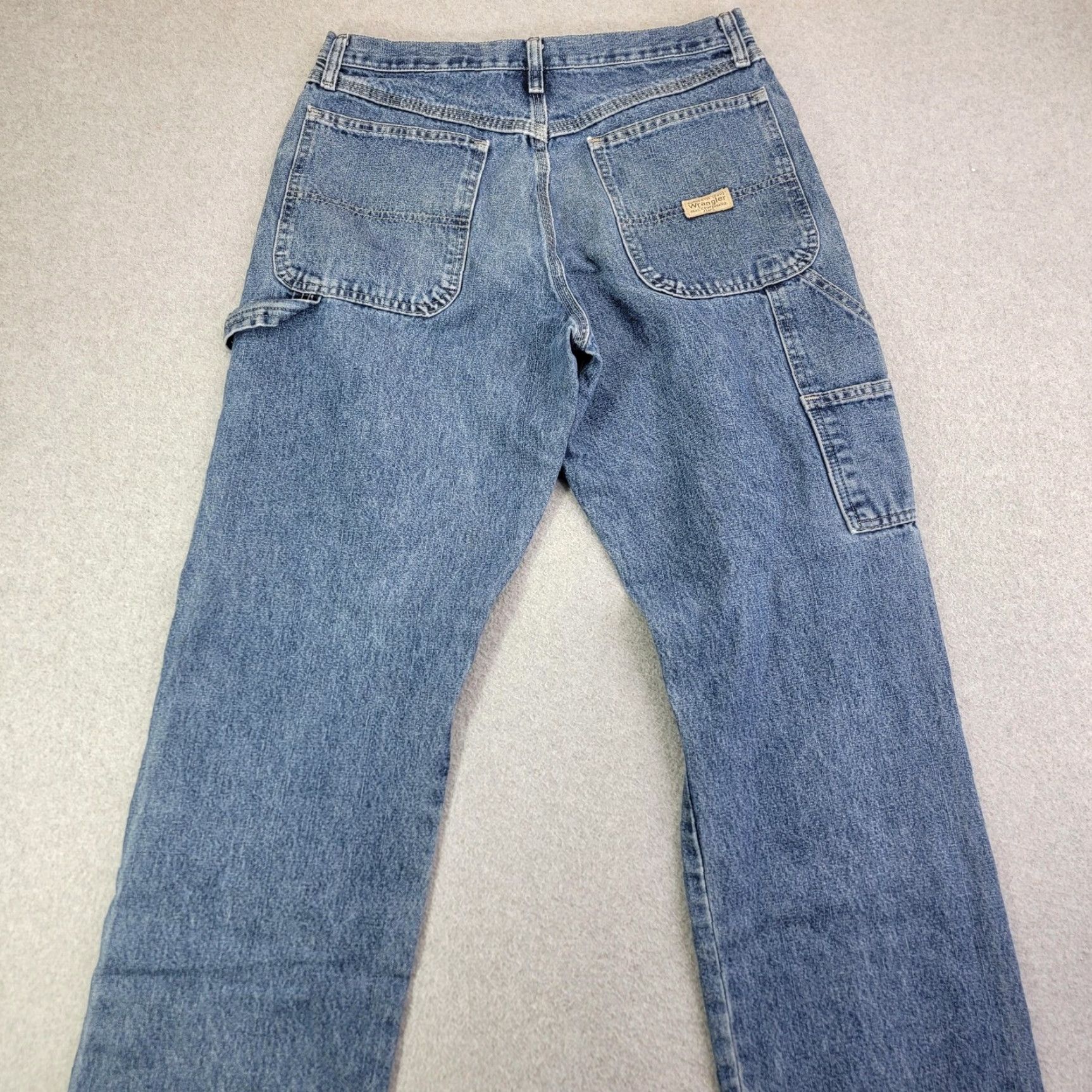 Wrangler VINTAGE Wrangler Carpenter Jeans Mens 32x32 Blue Relaxed Straight Leg Denim 94LSWDV Size US 32 / EU 48 - 6 Thumbnail