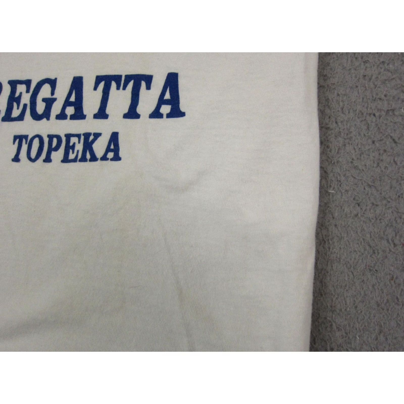 Vintage VINTAGE Center Cut Tank Top Shirt Mens Medium White Presidents Regatta Topeka Row Size US M / EU 48-50 / 2 - 4 Thumbnail