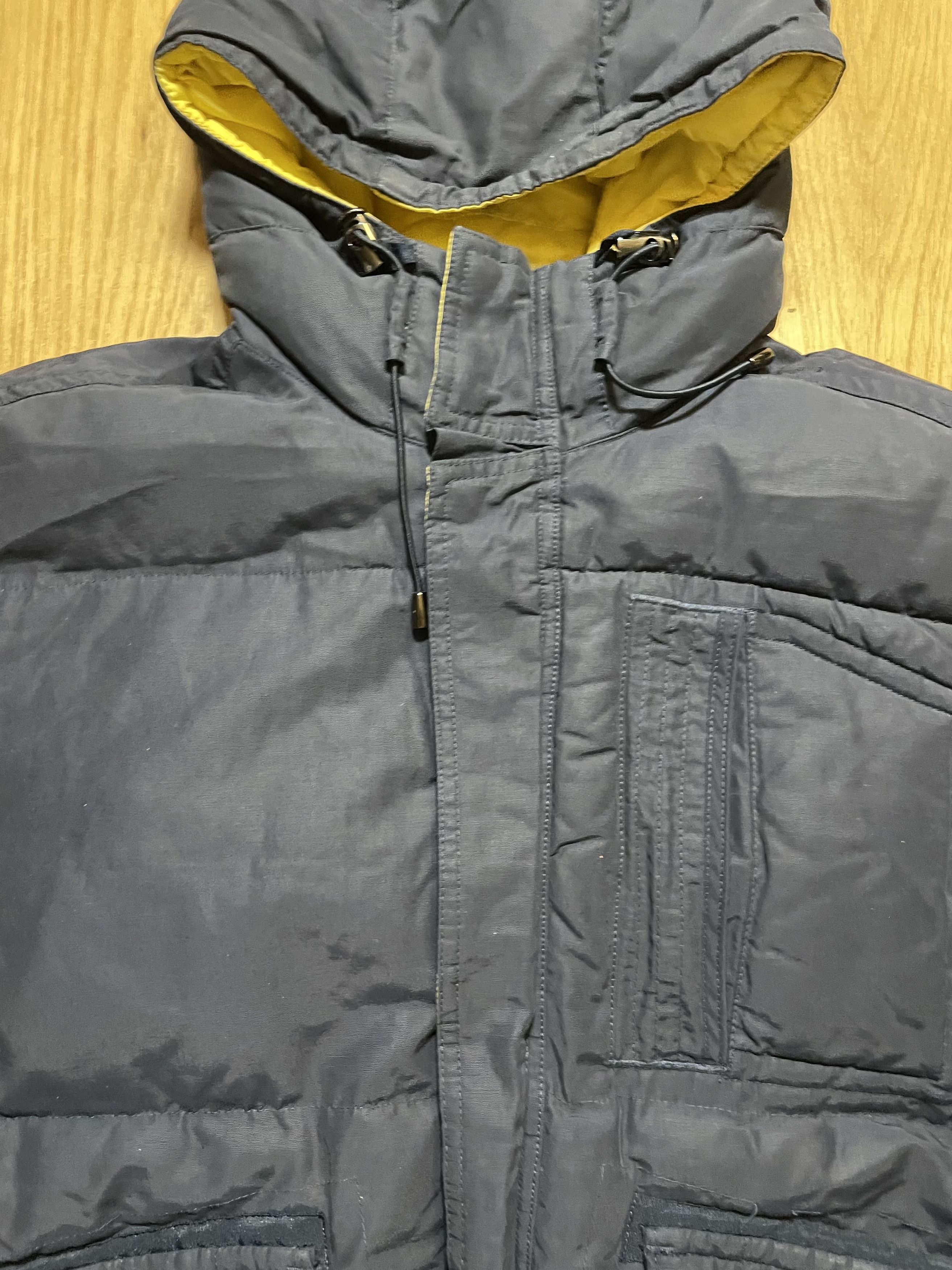 Levi's Levi’s Navy Puffer Jacket Hooded Minimal Vintage Size US M / EU 48-50 / 2 - 2 Thumbnail