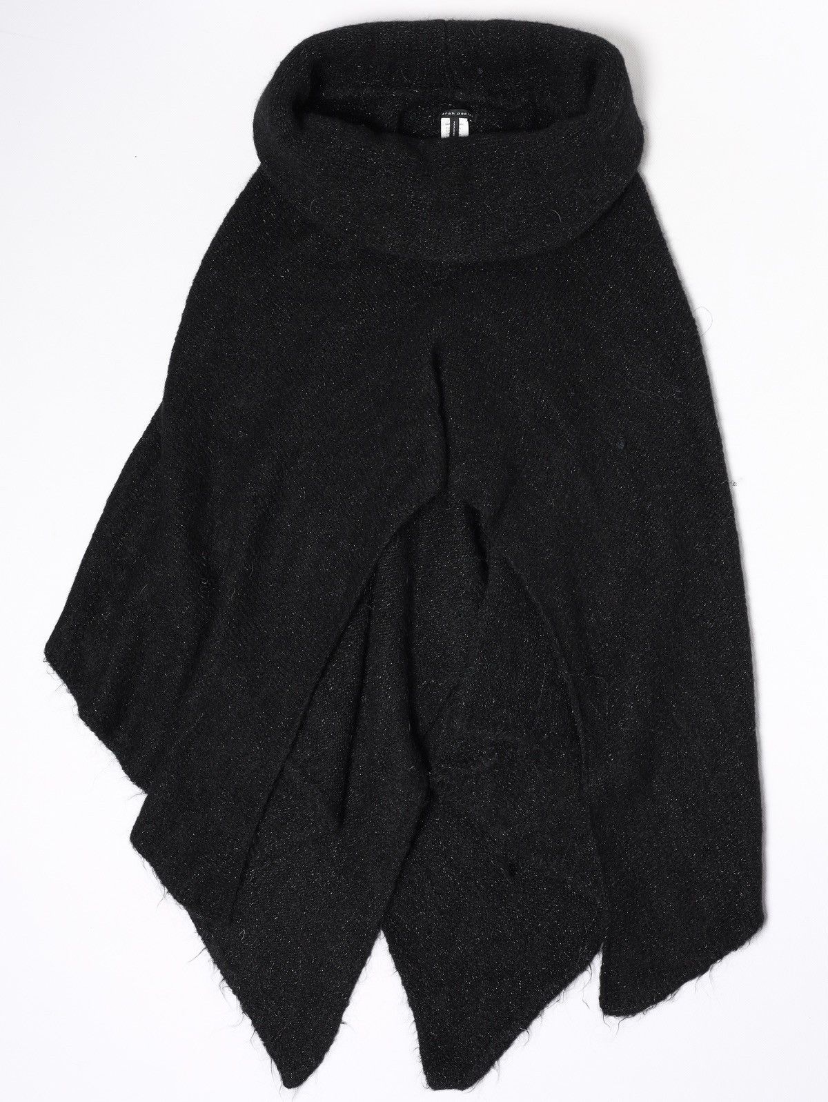 Sarah Pacini Sarah Pacini Poncho Cape Oversize Acrylic Nylon Mohair Visco Size ONE SIZE - 1 Thumbnail