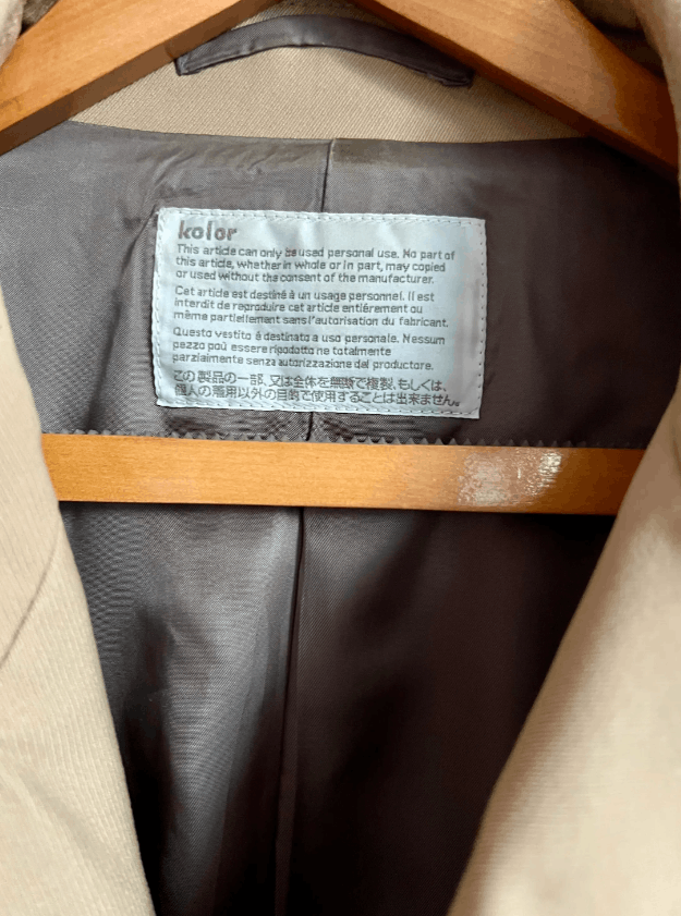 Kolor AW15 KOLOR ASYMMETRIC COAT 2 Size US M / EU 48-50 / 2 - 7 Thumbnail