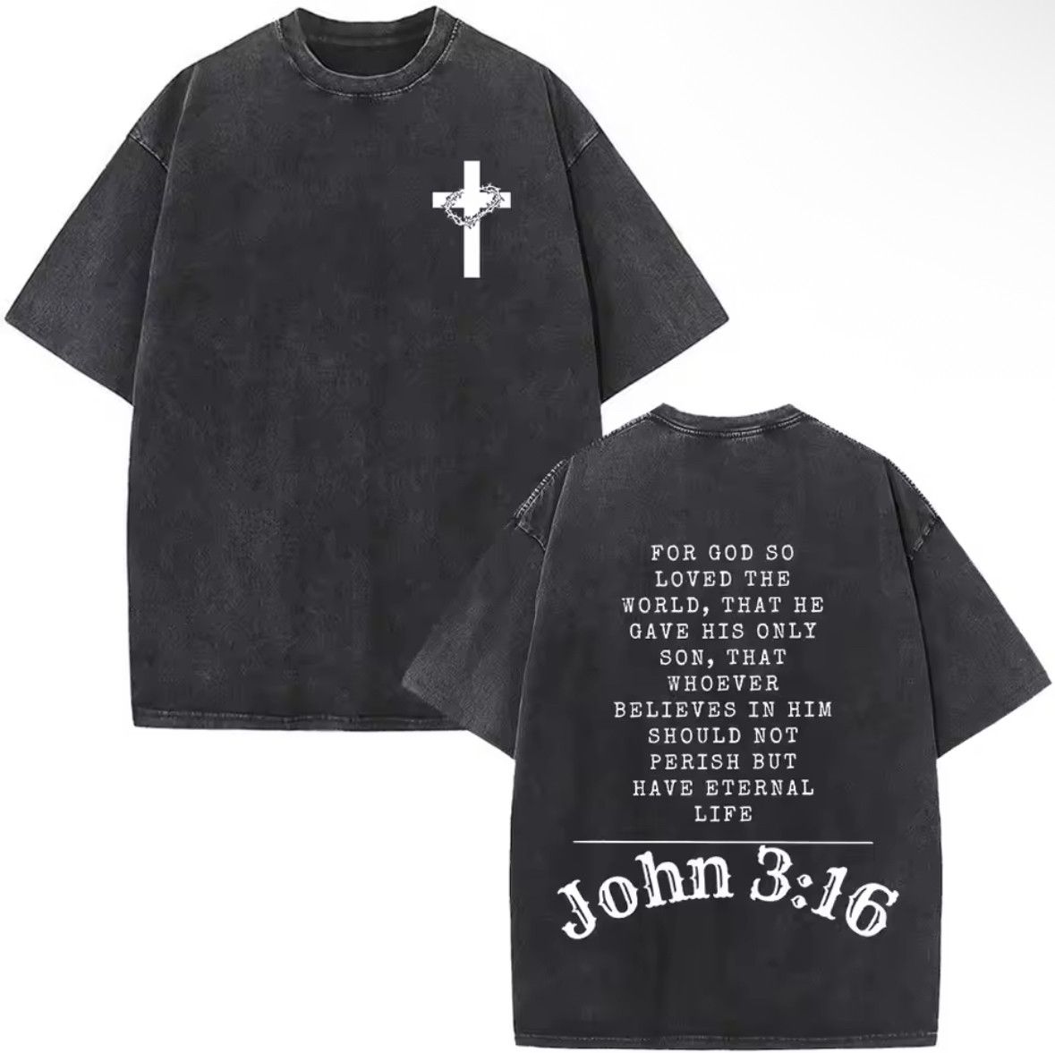 Other Streetwear Y2K Bible Verse Pray Print Distressed T-Shirt Size US XXL / EU 58 / 5 - 1 Thumbnail