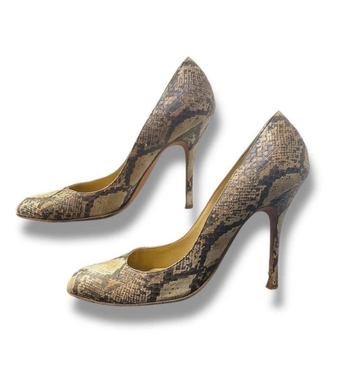 Manolo Blahnik Manolo Blahnik Snakeskin Stiletto‎ Pumps EU 38 (US 7.5–8) Size US 8 / IT 38 - 1 Thumbnail