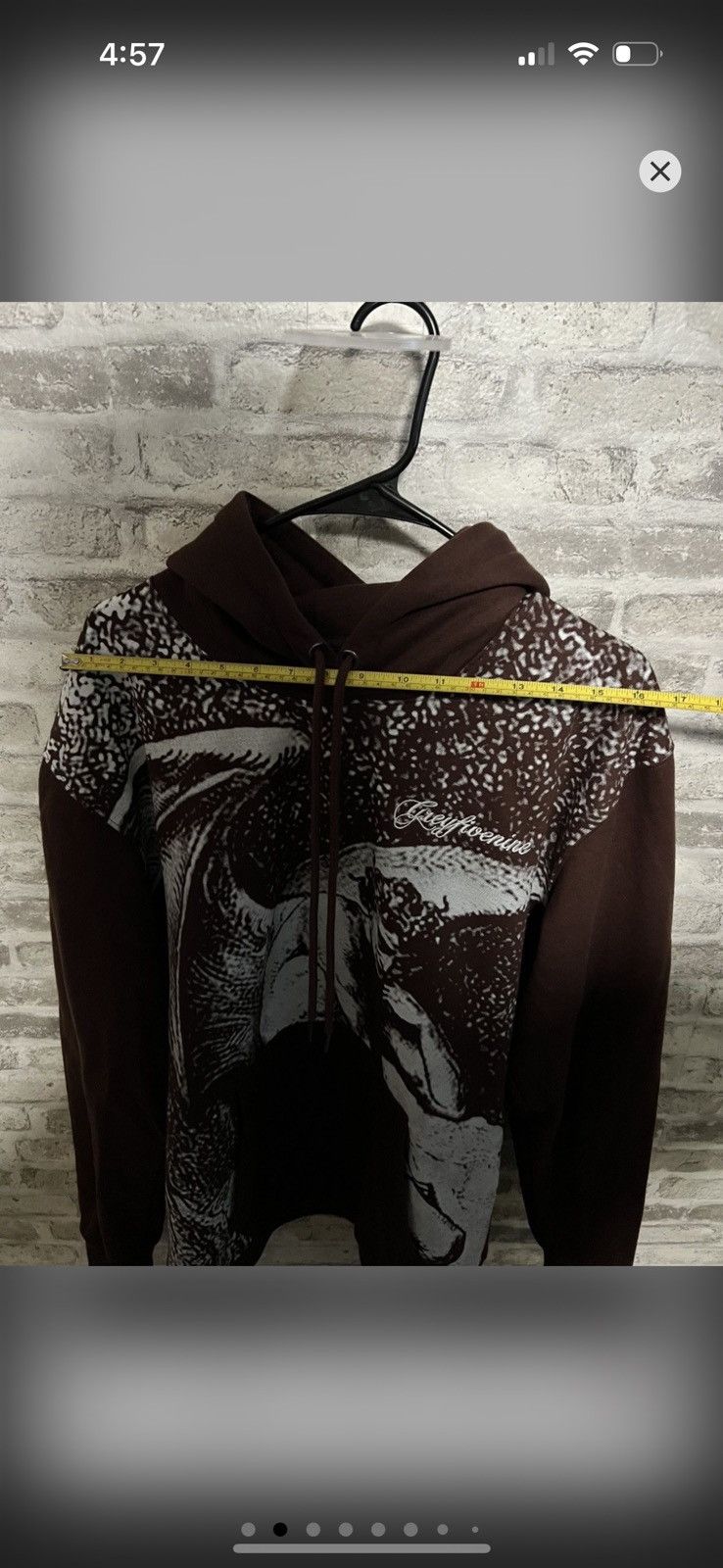 G59 Records G59 Inferno Hoodie (Brown) Size US L / EU 52-54 / 3 - 7 Thumbnail