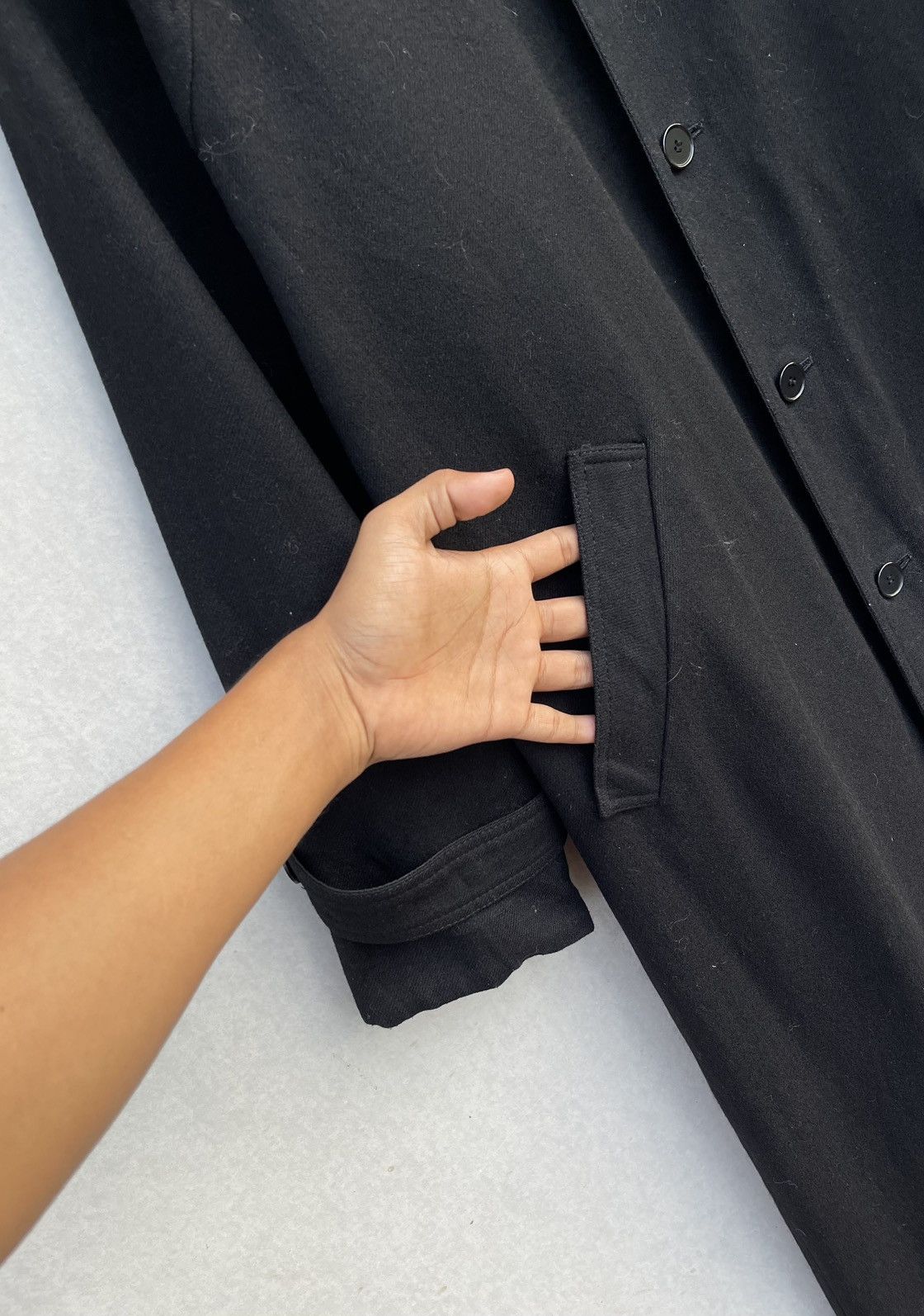 Givenchy 🔥VINTAGE GIVENCHY BLACK METALLIC/WOOL REVERSIBLE JACKET Size US M / EU 48-50 / 2 - 8 Thumbnail