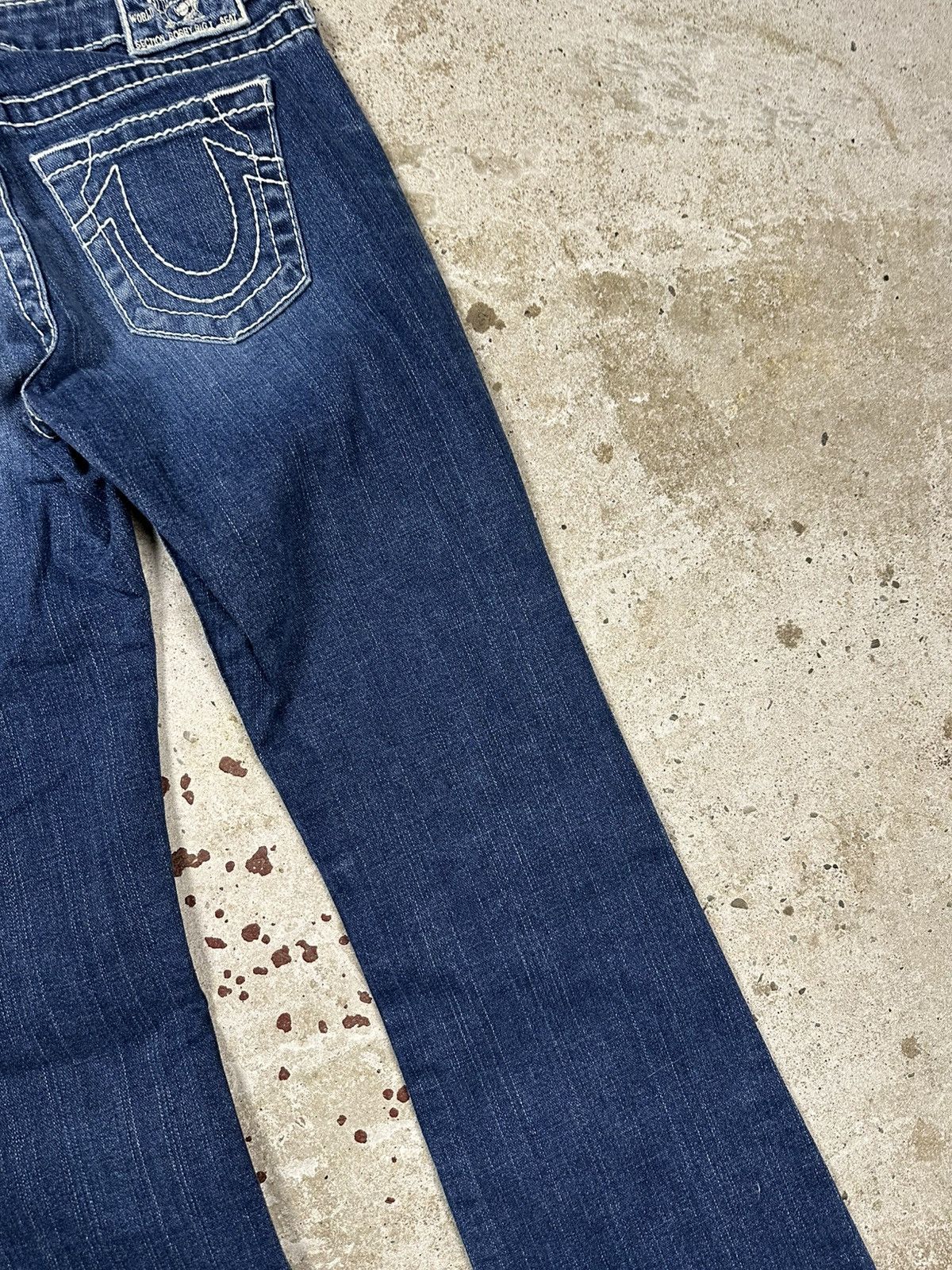 True Religion × Vintage Vintage Y2K True Religion Bobby Big T Flare Denim Pants Jean Size US 27 - 17 Thumbnail