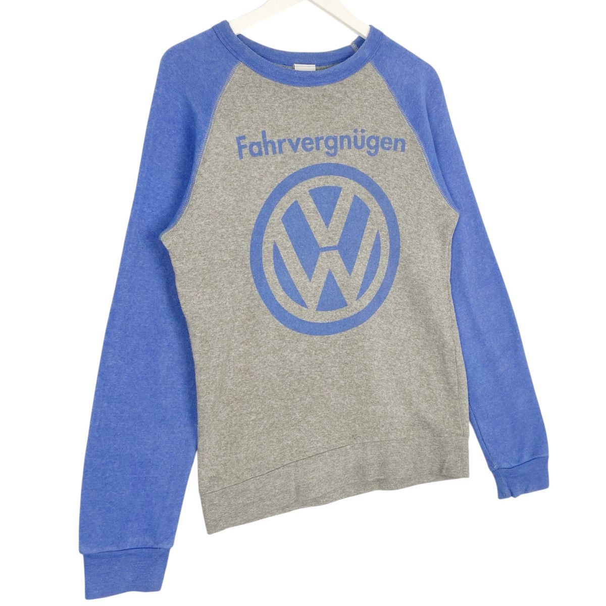 Vintage Vintage Volkswagen Raglan Sweatshirt Crewneck Grey Blue Sz S Size US S / EU 44-46 / 1 - 3 Thumbnail