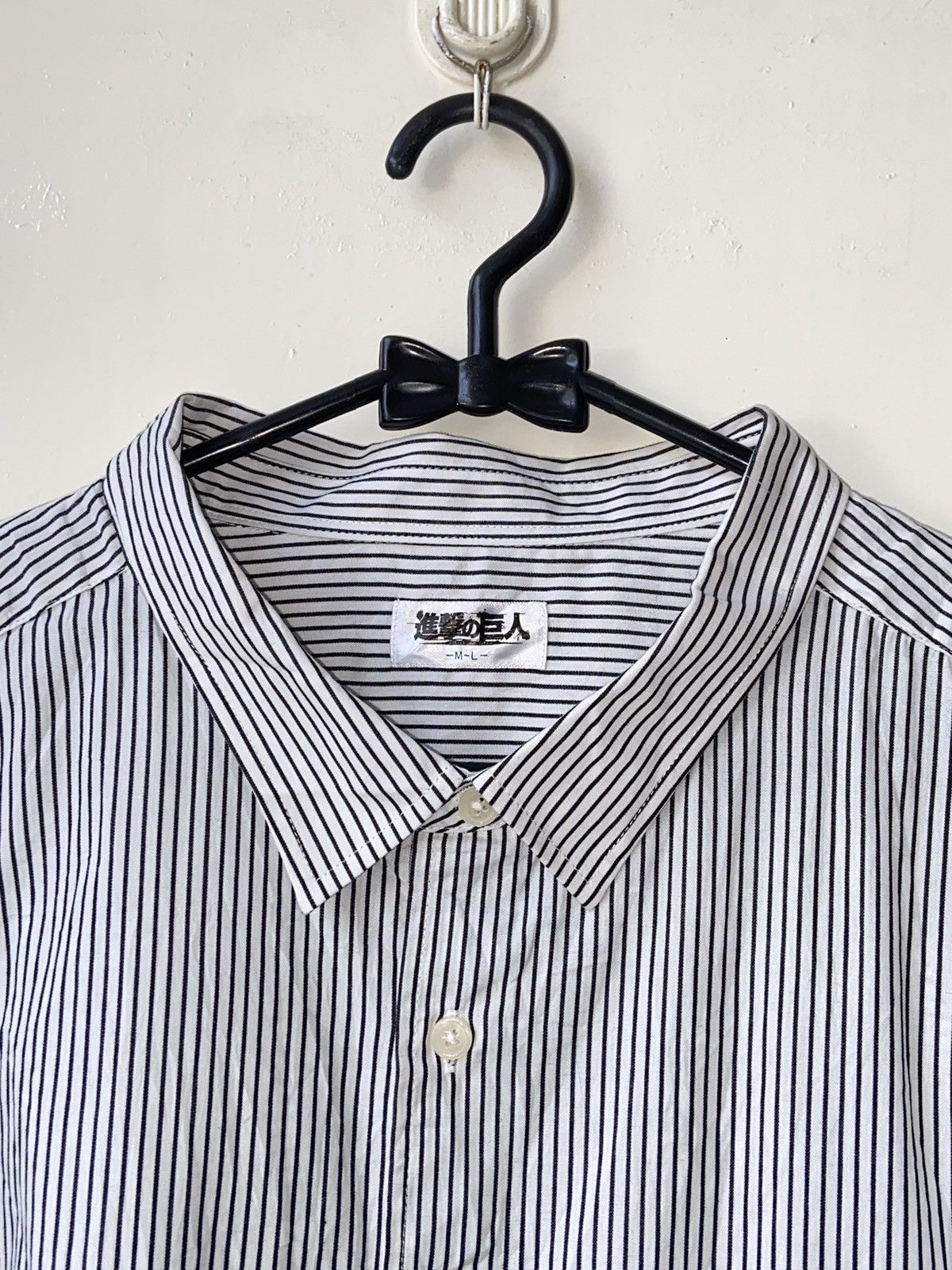 Designer × Japanese Brand Attack on Titan Anime Manga Japan Striped Shirt Size US XXL / EU 58 / 5 - 15 Thumbnail