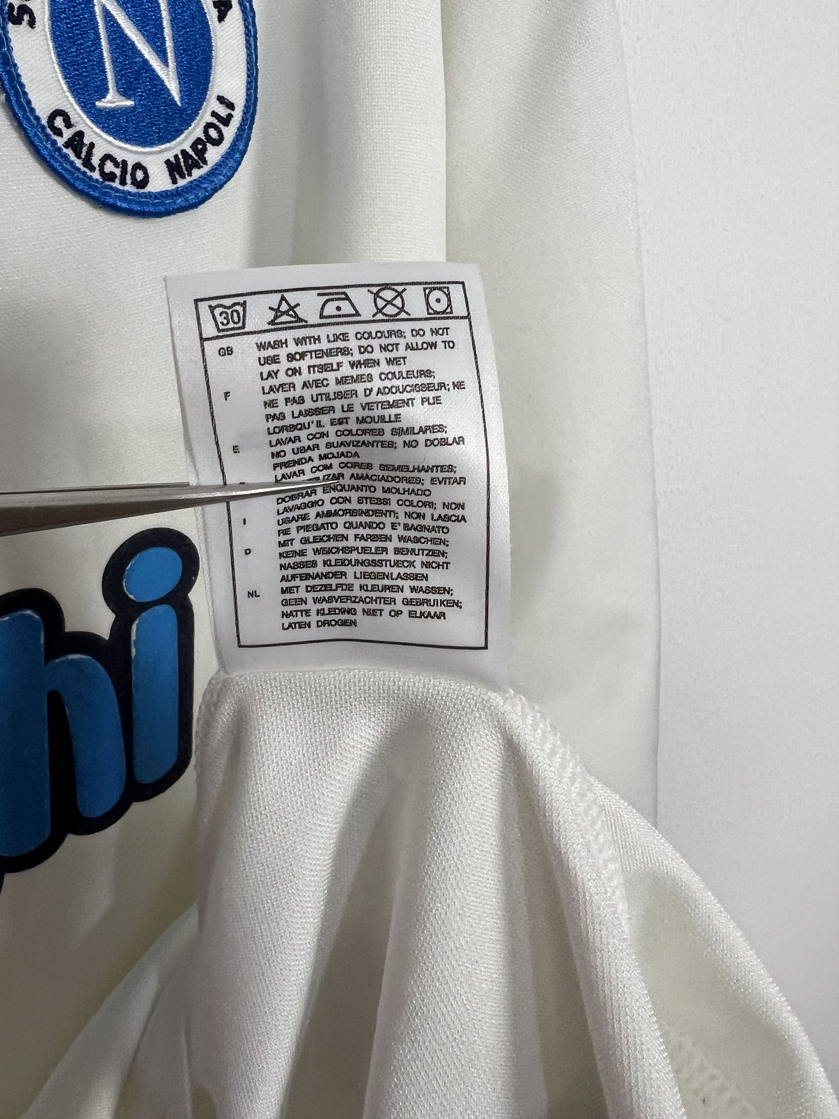 Nike Napoli football shirt Soccer Long Sleeve Maglia Jersey Size US XL / EU 56 / 4 - 8 Thumbnail