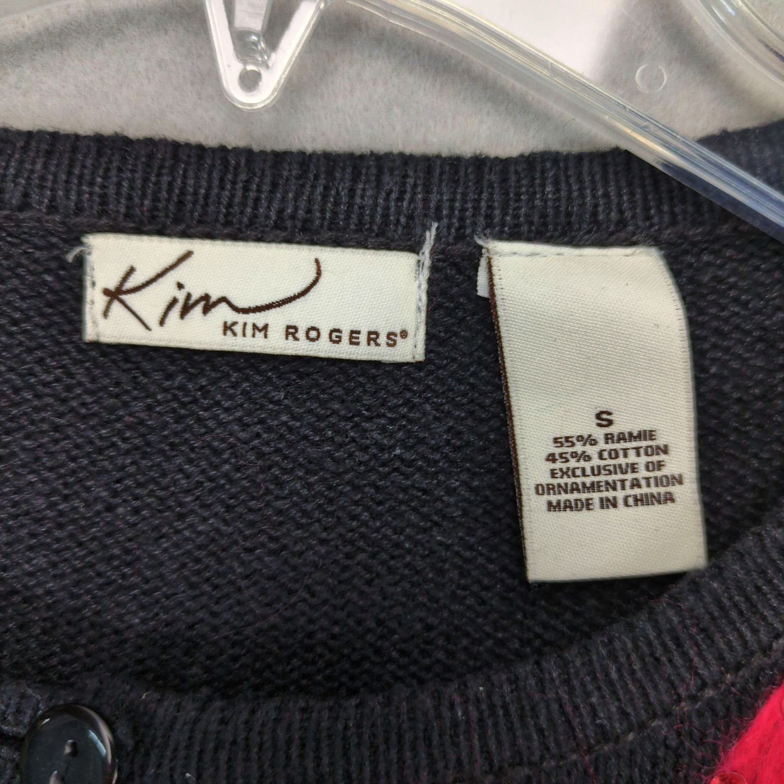Other Kim Rogers Women's S Poinsettia Holiday Cardigan Sweater Size S / US 4 / IT 40 - 4 Thumbnail