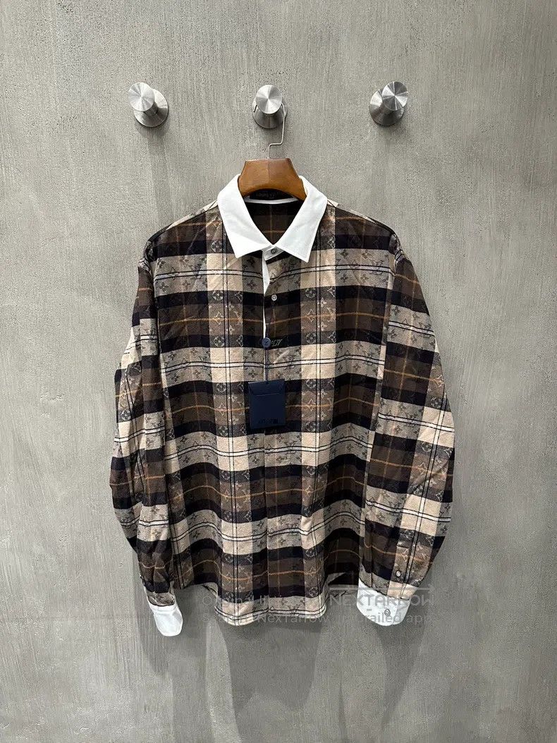 Louis Vuitton Louis Vuitton Plaid Flannel Long Sleeve Polo Shirt Size US M / EU 48-50 / 2 - 1 Thumbnail