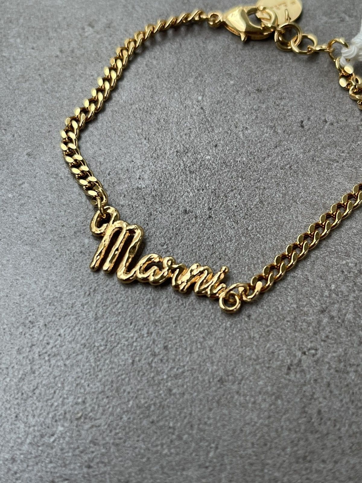 !DS! FW22 Marni Gold Logo Bracelet