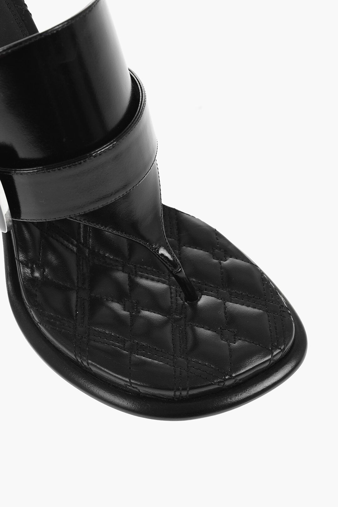 Burberry og1mm1225 Leather Thong Sandals in Black Size US 7 / IT 37 - 4 Thumbnail