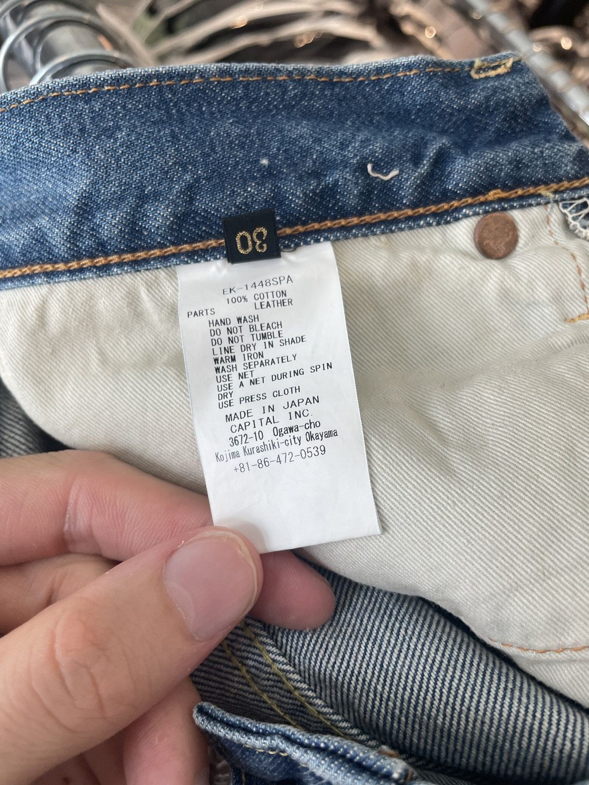 Kapital Kapital Bones Denim Jean Short Indigo Size US 30 / EU 46 - 5 Thumbnail