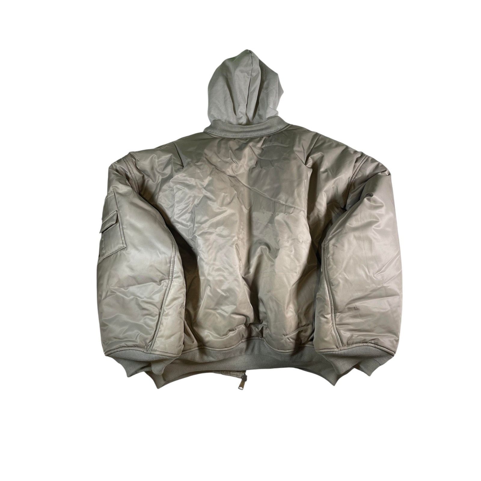 Balenciaga Balenciaga Hooded Oversized Olive Bomber Jacket Size US L / EU 52-54 / 3 - 2 Thumbnail