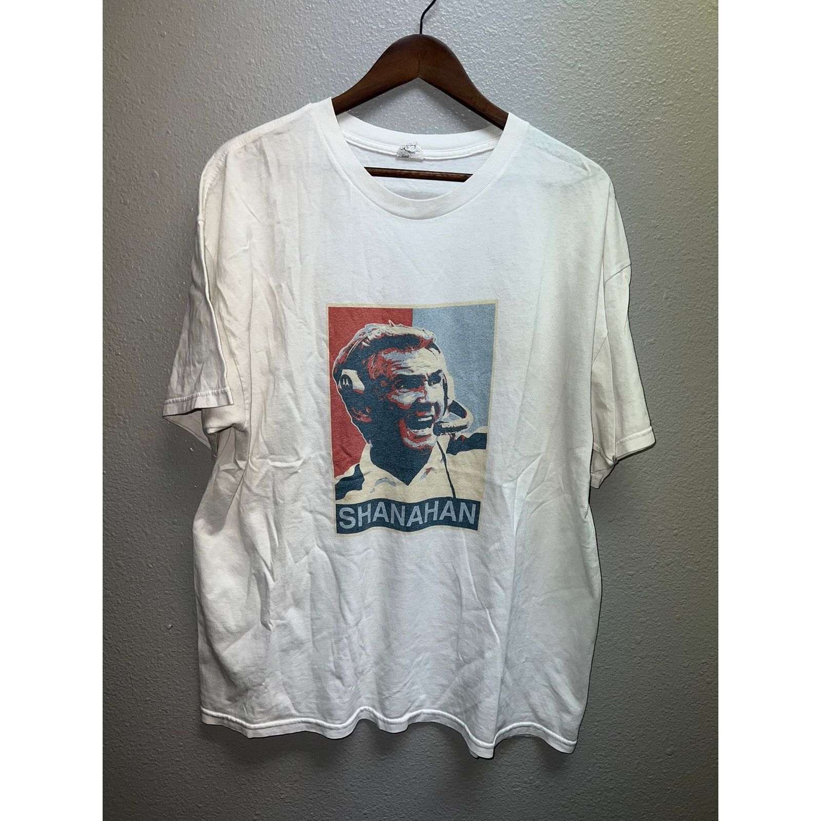 Alstyle Mike Shanahan Shirt Shanahan NFL Coach Football White Tee XL Size US XL / EU 56 / 4 - 1 Thumbnail