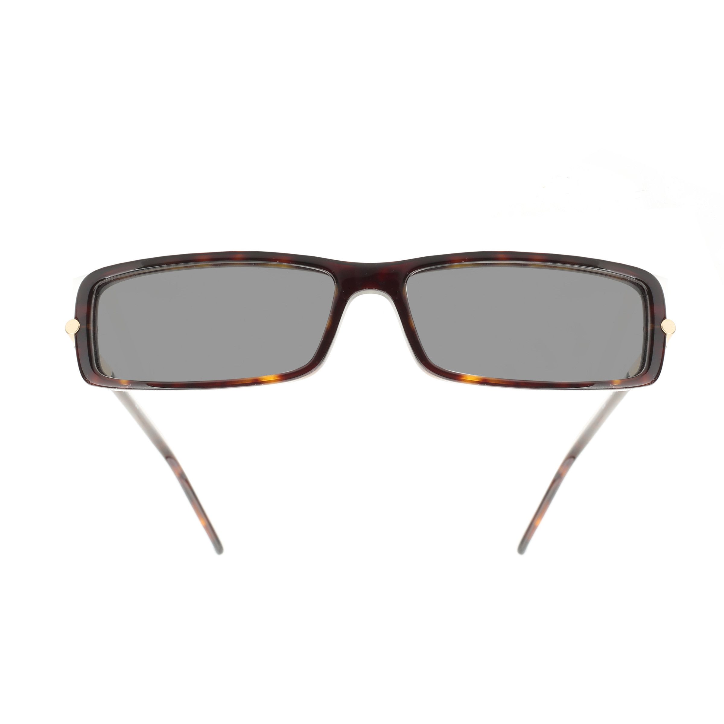 Diesel Diesel '00s Gold Signature Black Lens Recatngular Sunglasses Size ONE SIZE - 2 Thumbnail
