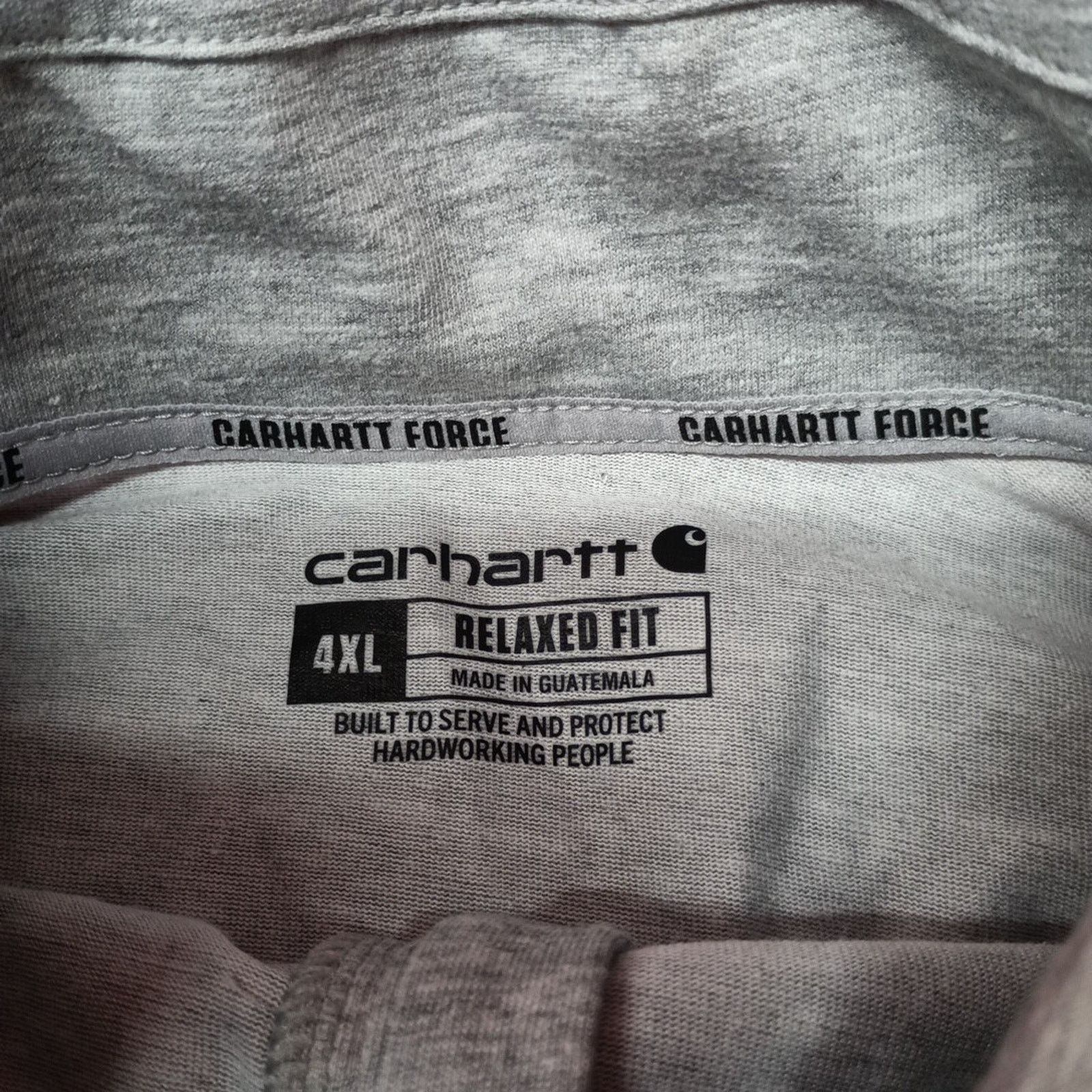 Carhartt Carhartt Force Relaxed Fit 1/4 Zip Shirt Men's 4XL Gray New Size US XXL / EU 58 / 5 - 5 Thumbnail