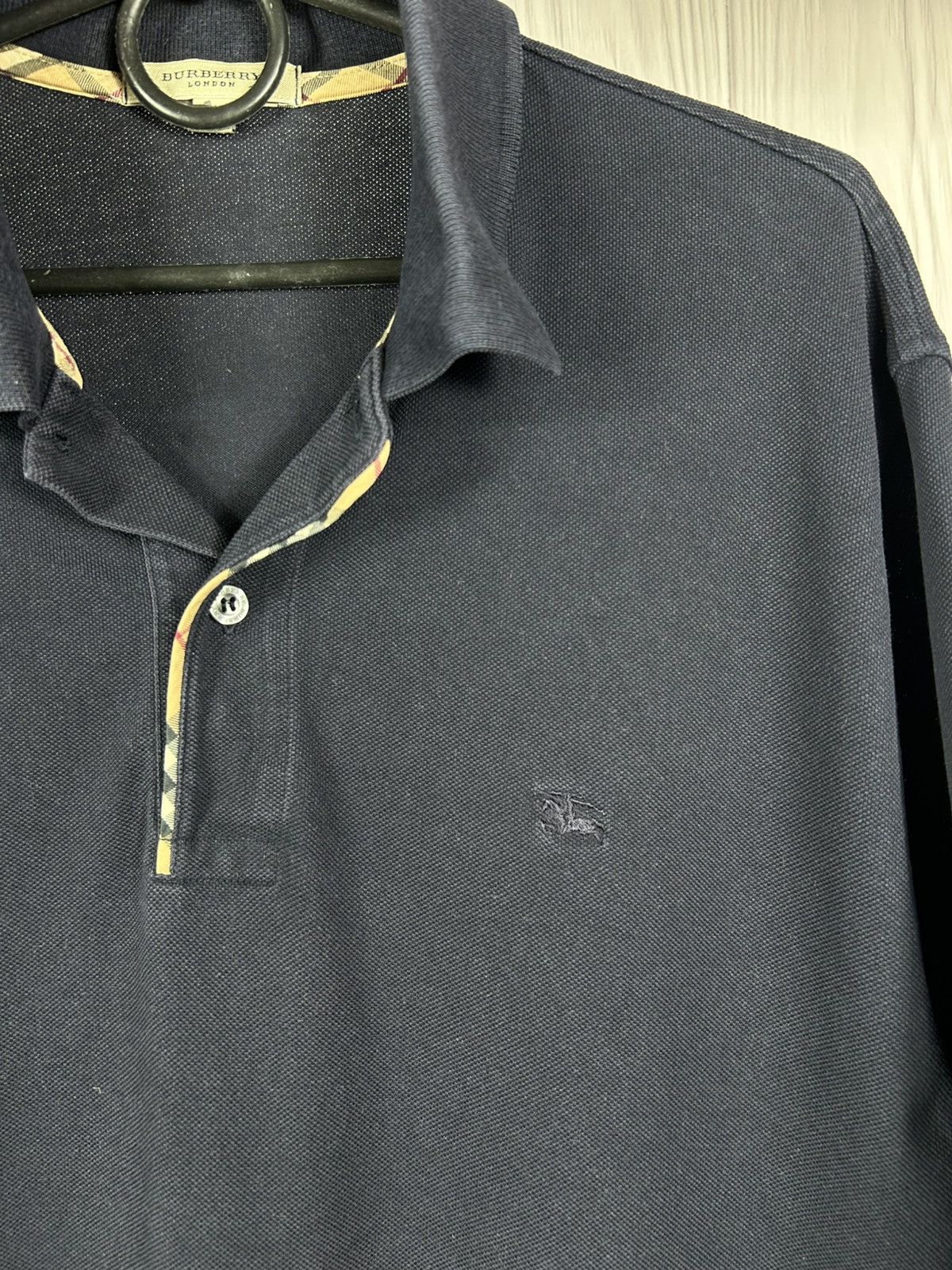 Burberry Burberry London Dark Blue Polo Shirt Size M Size US M / EU 48-50 / 2 - 5 Thumbnail