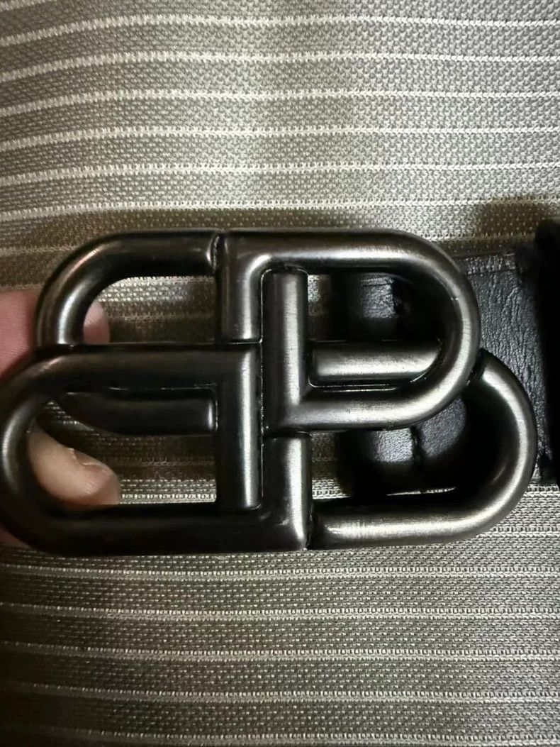 Balenciaga Balenciaga Black Buckle Waist Belt Size 95-2506 Size ONE SIZE - 2 Thumbnail