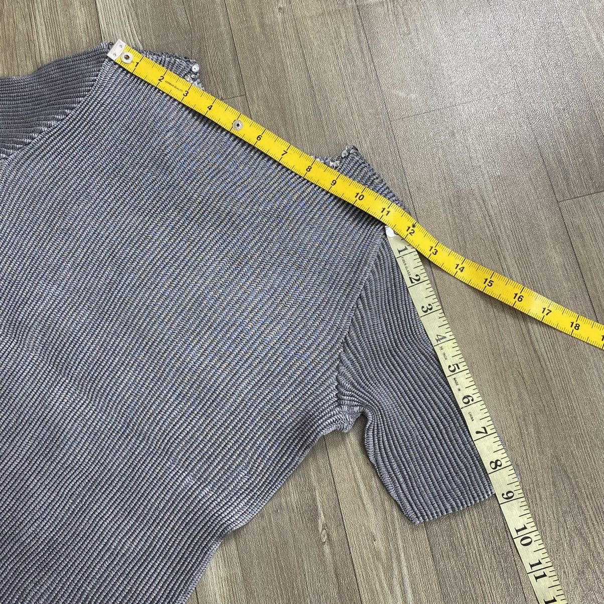 Issey Miyake Issey Miyake Specchio Pleats Top – Sculptural Metallic Grey Size S / US 4 / IT 40 - 18 Thumbnail