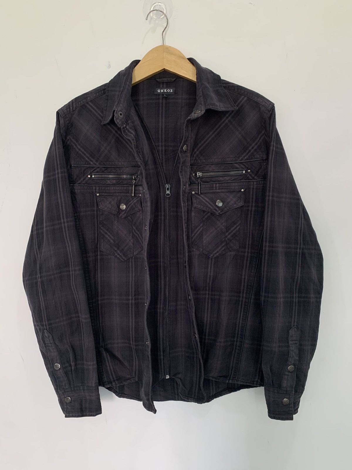 double layer kapital style cut&sew omkoe japan flannel