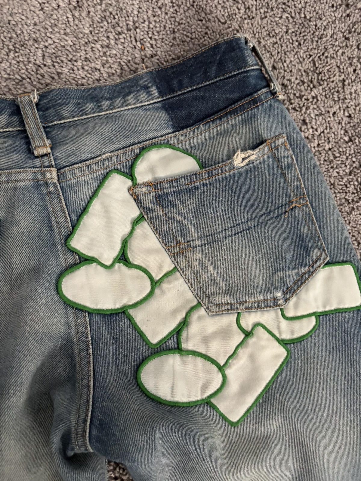 Undercover Undercover “But Beautiful” 58 Distressed Patchwork Denim Size US 29 - 6 Thumbnail