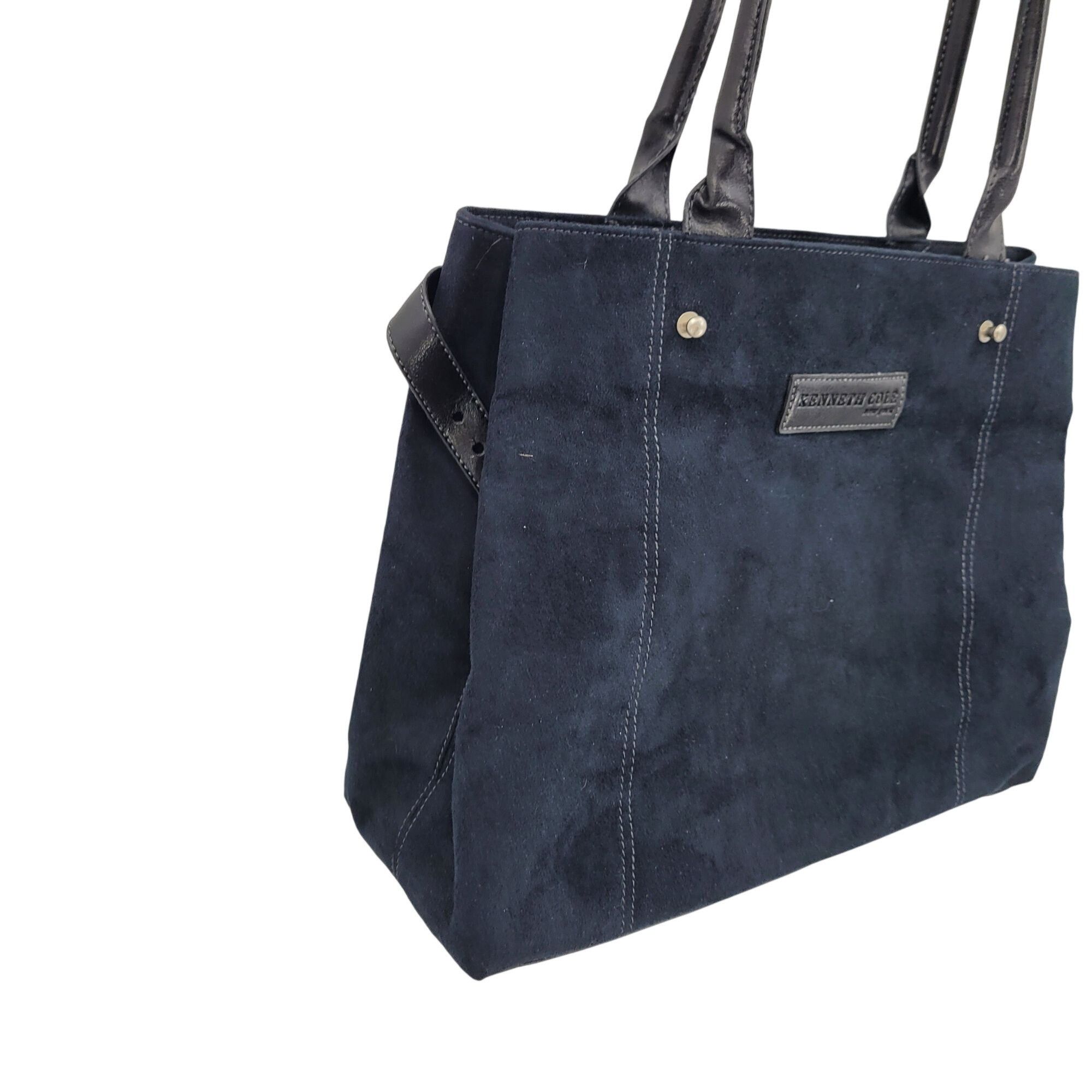 Kenneth Cole Kenneth Cole Black Suede Top Handle Tote & Mini Bag Wallet C Size ONE SIZE - 10 Thumbnail